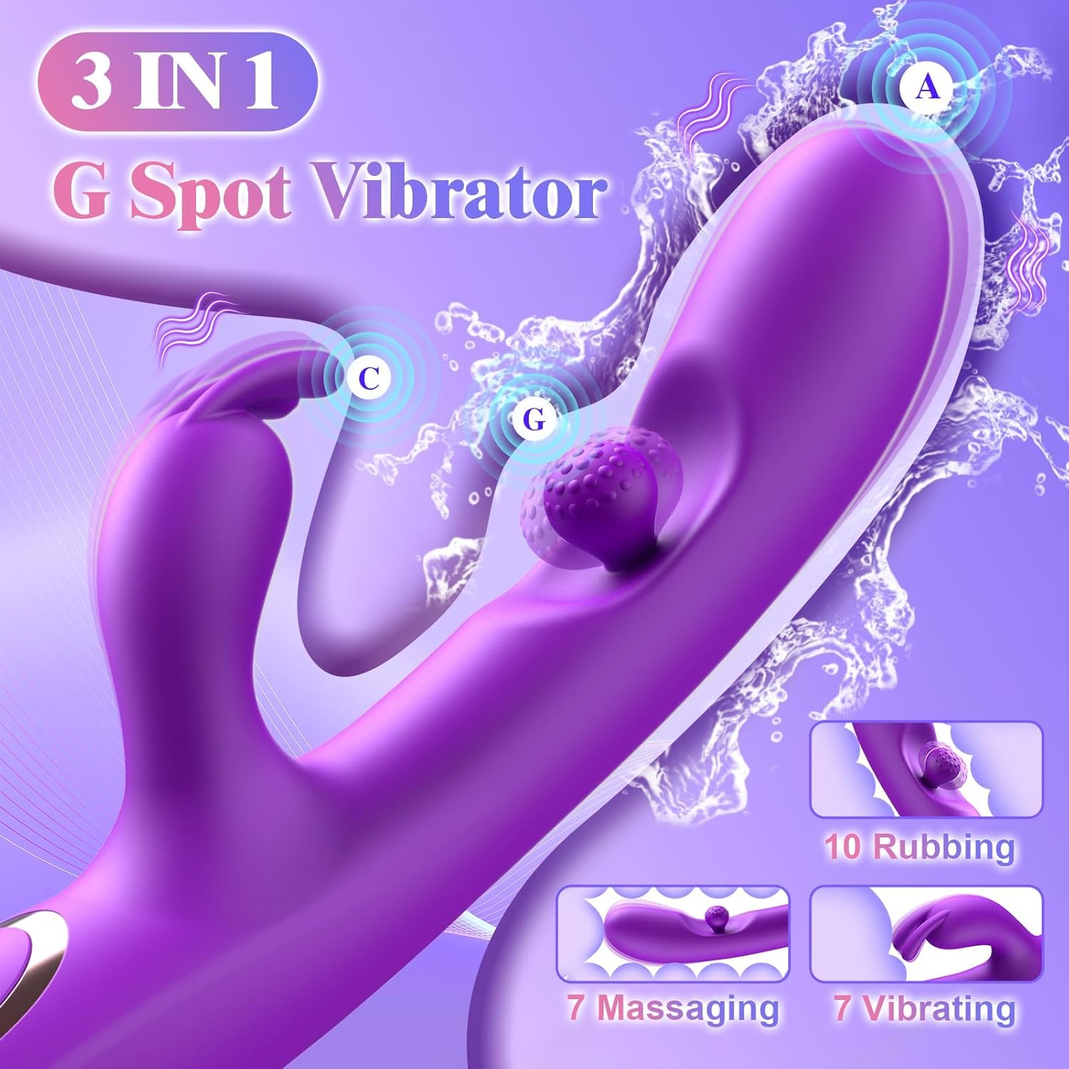 Extase Vibromasseur Lapin 3-en-1